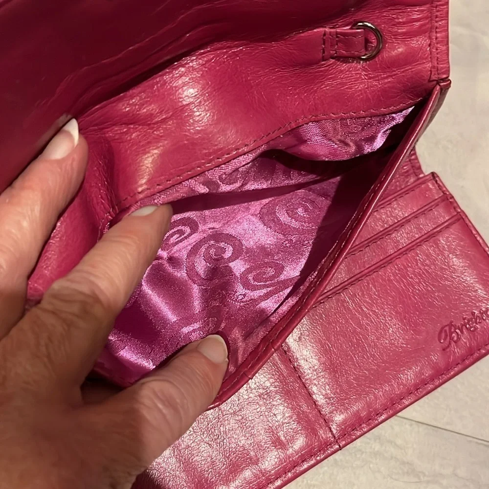 Brighton   Wallet  trifold   Dark, pink   light fuchsia  10 card slots ID holder